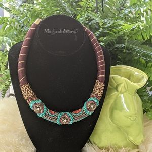 Bold beautiful Rope Style Statement Necklace